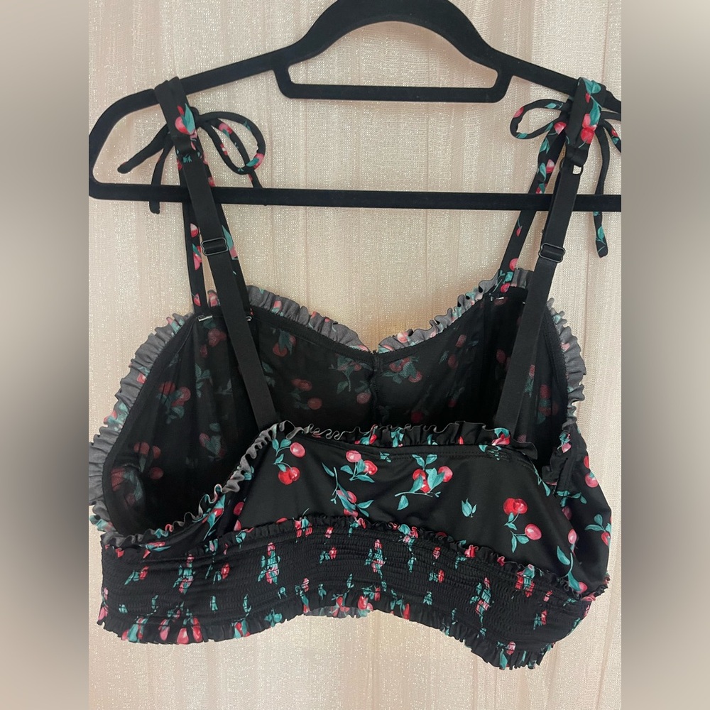 Torrid Black Cherry Patterned Bralette - image 4